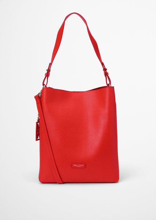 Brinja Medium Hobo Bag — Shiny Red