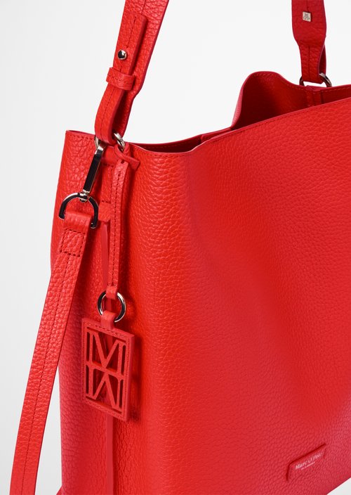 Brinja Medium Hobo Bag — Shiny Red