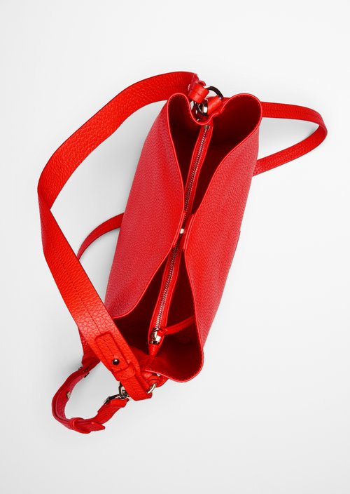 Brinja Medium Hobo Bag — Shiny Red