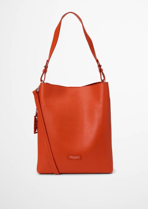 Hobo Bag Model Brinja medium Vivid Orange in Frontalansicht