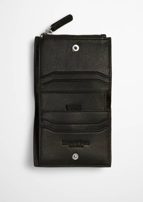 Maxim Wallet Burnt Coffee shown opened