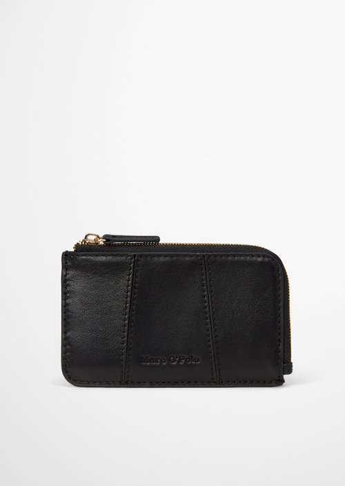 Florica Zipper Wallet — Black