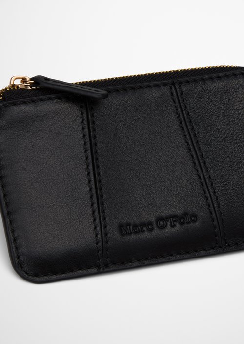 Florica Zipper Wallet — Black