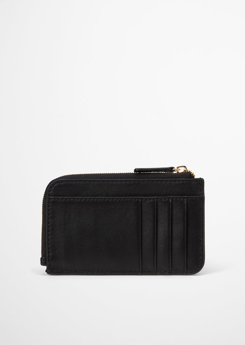 Florica Zipper Wallet — Black