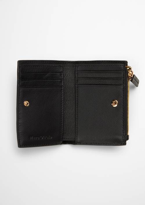 Franka Wallet Black shown opened