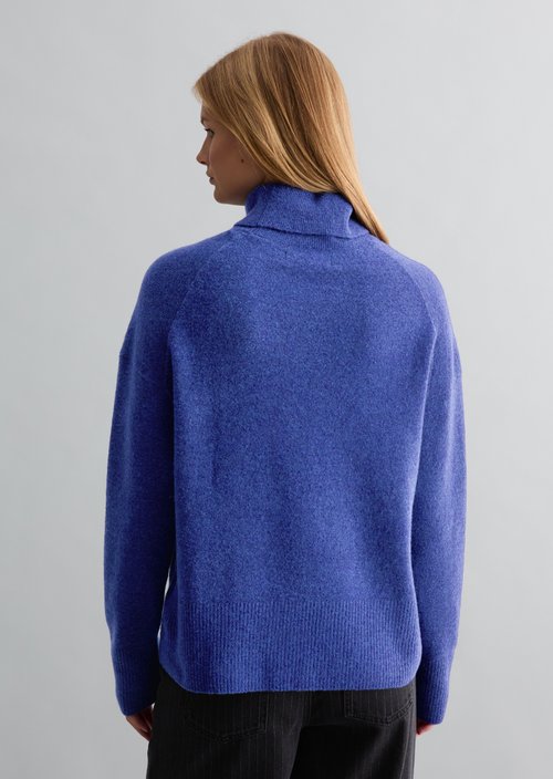 Relaxed-fit turtleneck sweater — Dark Acai