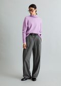 Relaxed-fit turtleneck sweater Made from a soft virgin wool blend
