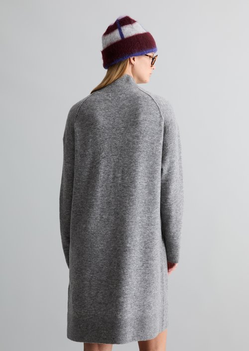 Oversized knit dress — Dark Shadow Melange