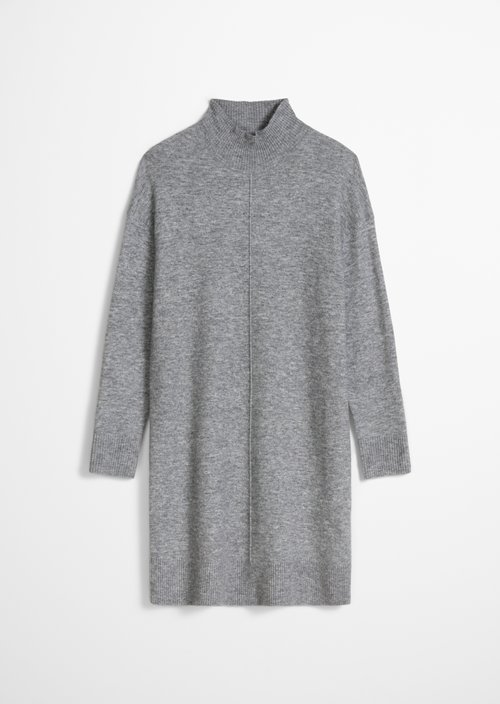 Oversized knit dress — Dark Shadow Melange