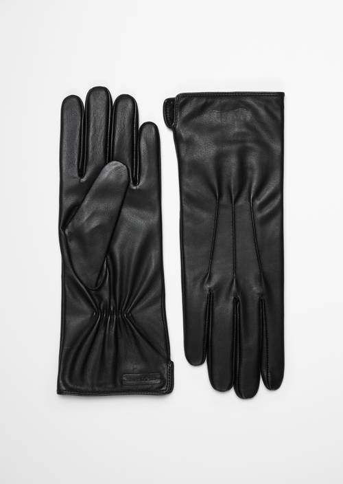 Guantes de cuero Black en vista frontal