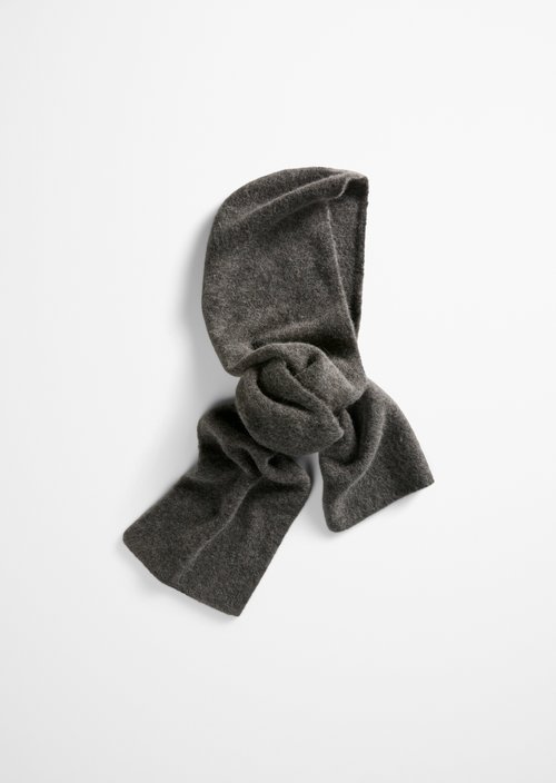 Kapuzenschal — Stone Brown Melange