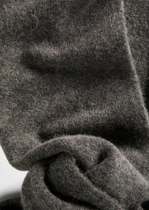 Kapuzenschal — Stone Brown Melange