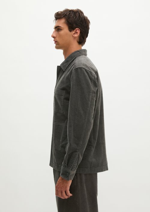 Regular-Fit Corduroy Overshirt — Wooden Earth