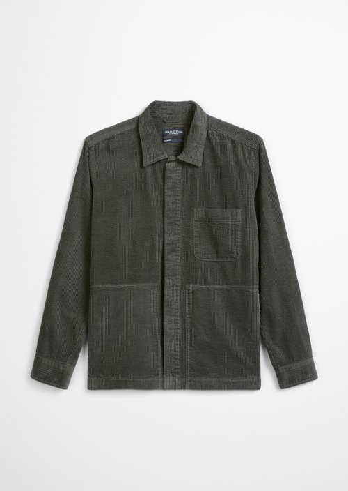 Regular-Fit Corduroy Overshirt — Wooden Earth