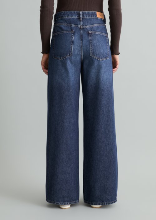 Anjo Wide Jeans — Dark Blue