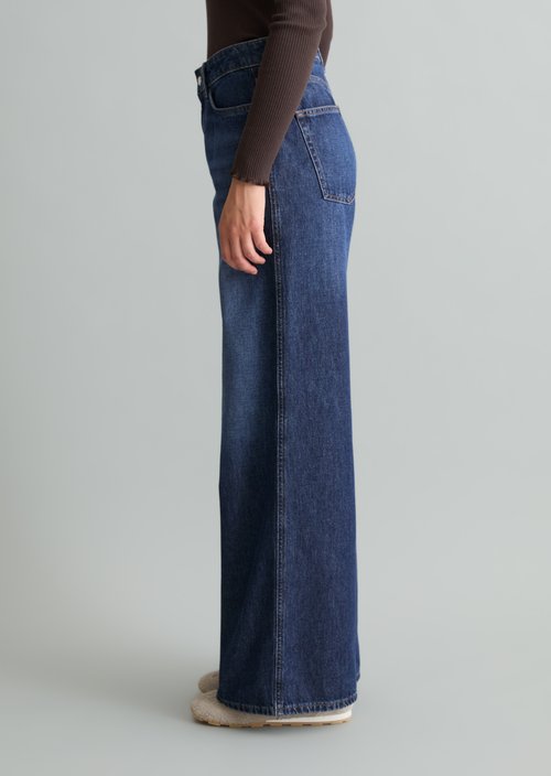 Anjo Wide Jeans — Dark Blue