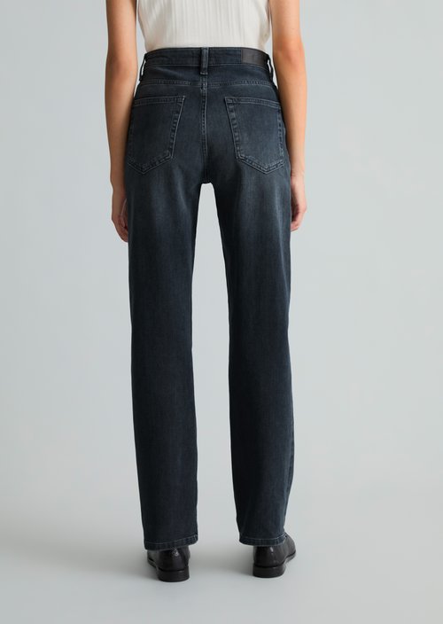 Olina Straight-Leg Jeans — Dark Blue