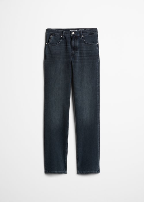Olina Straight-Leg Jeans — Dark Blue