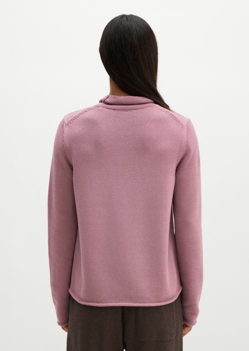 Slim Regular Fit Turtleneck Sweater — Gentle Mauve