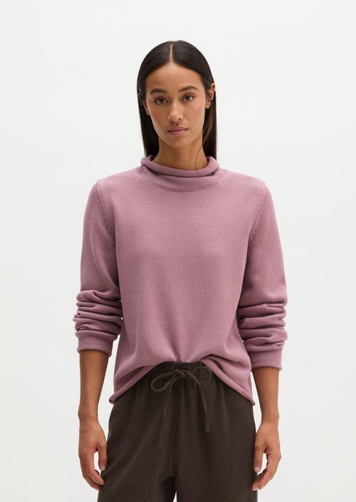 Slim Regular Fit Turtleneck Sweater — Gentle Mauve