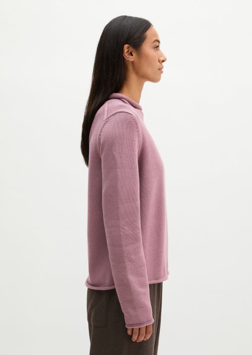 Slim Regular Fit Turtleneck Sweater — Gentle Mauve