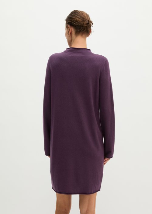 Slim-Fit Knit Dress — Pure Plum