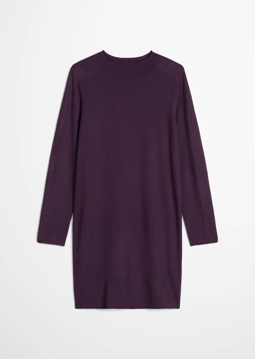 Slim-Fit Knit Dress made from a soft virgin wool blend - violet | Mini dresses