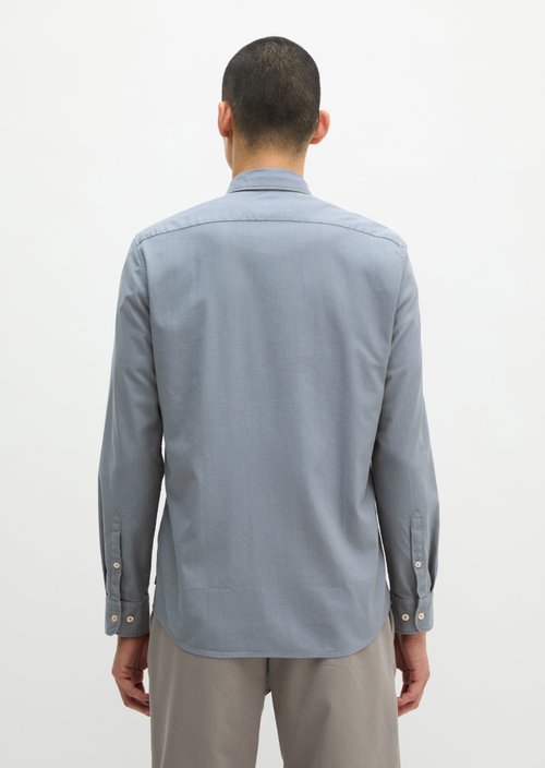 Twill shirt, fitted — Black Pepper
