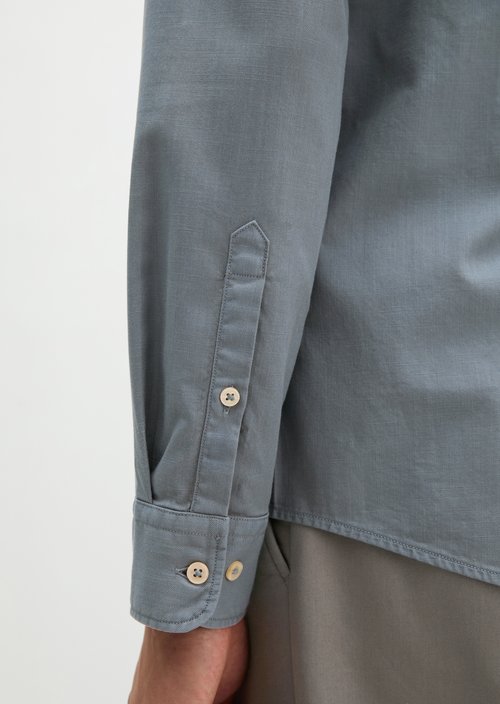 Twill shirt, fitted — Black Pepper
