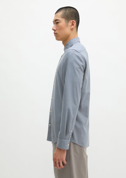 Twill shirt, fitted — Black Pepper