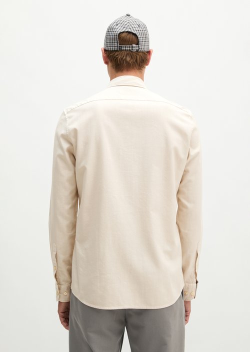 Twill shirt, fitted — Grey Silk
