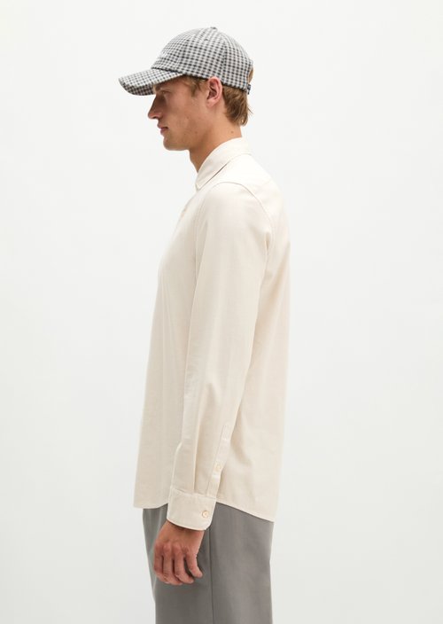 Twill shirt, fitted — Grey Silk