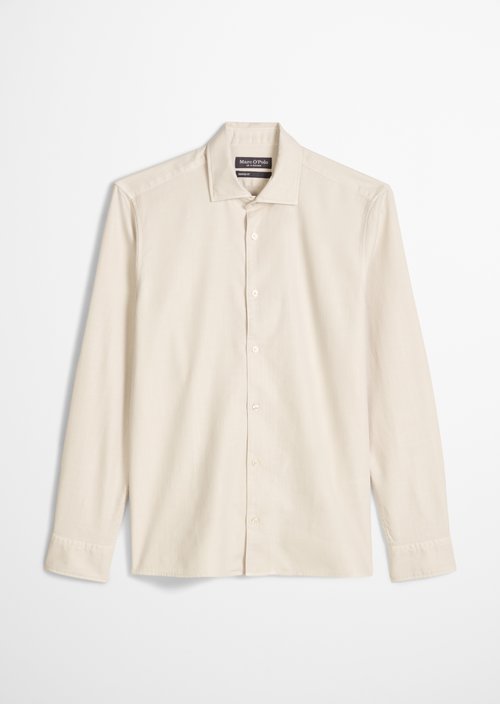 Twill shirt, fitted — Grey Silk