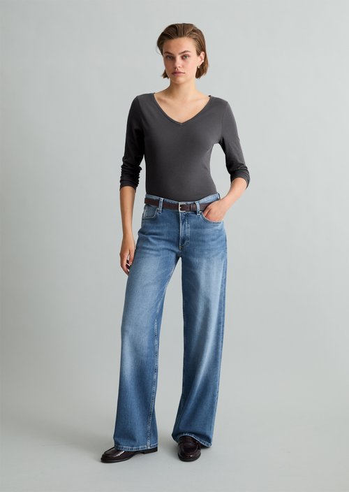 Tomke Wide Jeans — Medium Blue