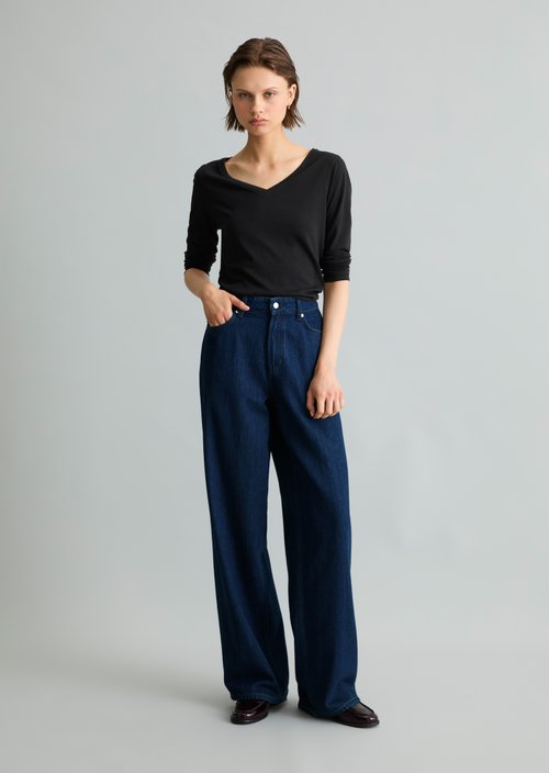 Tomke Wide Jeans — Dark Blue