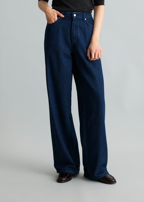 Tomke Wide Jeans — Dark Blue