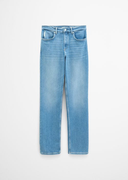 Olina Straight-Leg Jeans — Medium Blue
