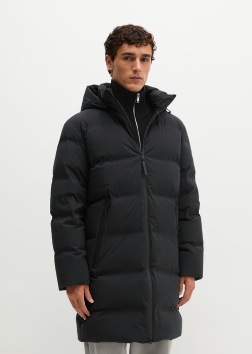 MOP x Function Down Coat, Regular — Black