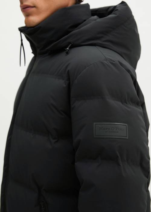 MOP x Function donsjas, regular Black in detailaanzicht