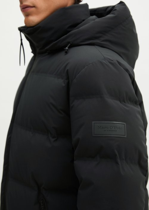 MOP x Function Down Coat, Regular — Black