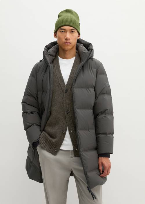 MOP x Function Down Coat, Regular Wooden Earth in front view