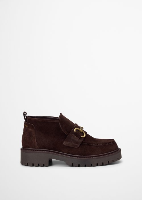 Phia High-Top Loafer — Burnt Coffee
