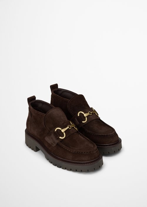 Phia High-Top Loafer — Burnt Coffee