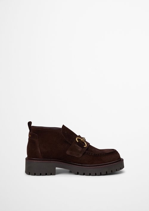 Phia High-Top Loafer — Burnt Coffee
