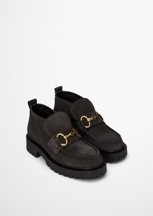 Phia High-Top Loafer — Dark Graphite
