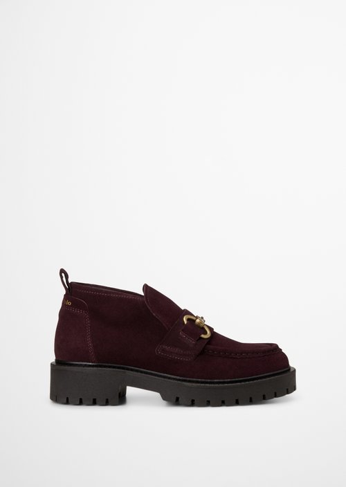 Phia High-Top Loafer — Black Cherry