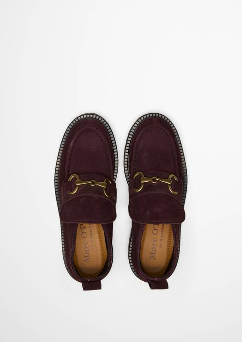 High-Top-Loafer Model Phia Black Cherry in Ansicht von oben