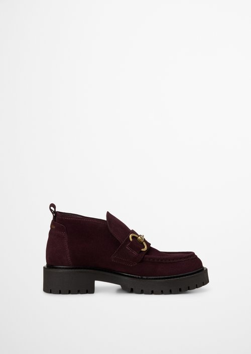 Phia High-Top Loafer — Black Cherry