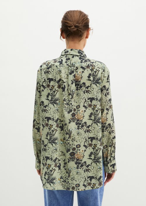 Loose-fitting printed blouse — Light Green