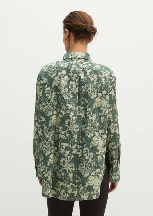 Loose-fitting printed blouse — Light Green